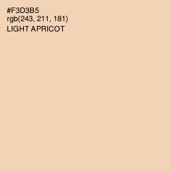 #F3D3B5 - Light Apricot Color Image
